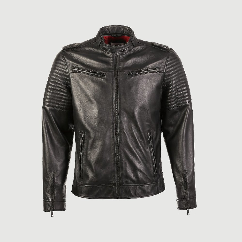 WILCON MEN'S RACING LEATHER JACKET